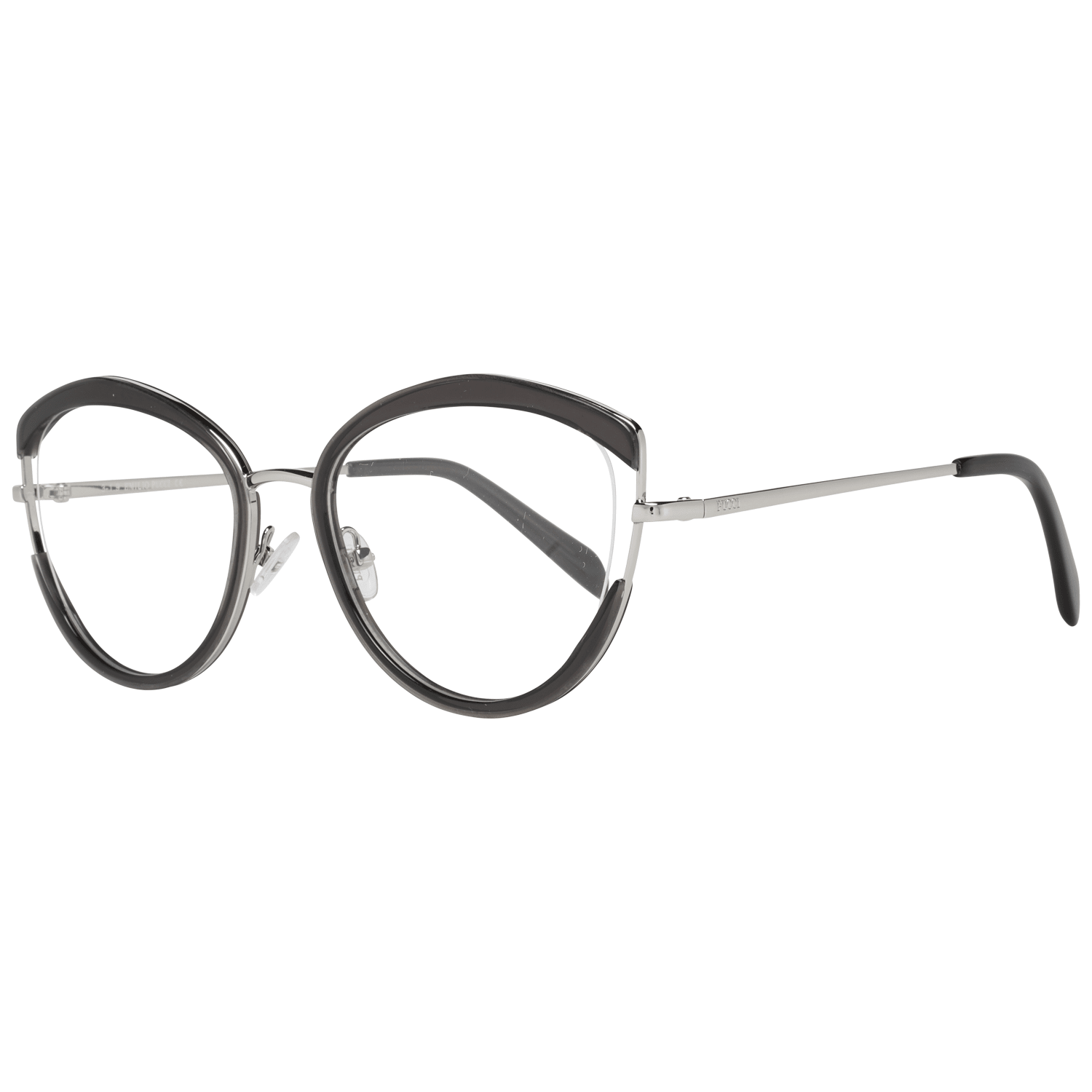 Emilio Pucci Black Metal & Plastic Glasses (Frames)