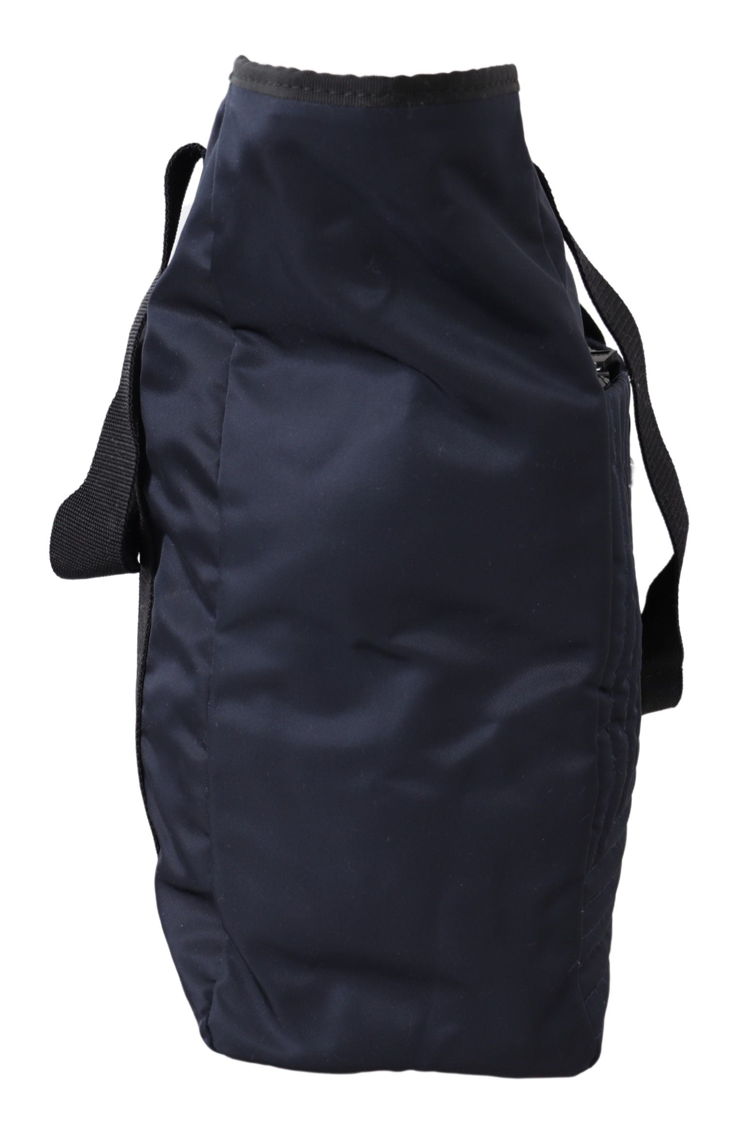 Versace Blue Nylon Tote Bag