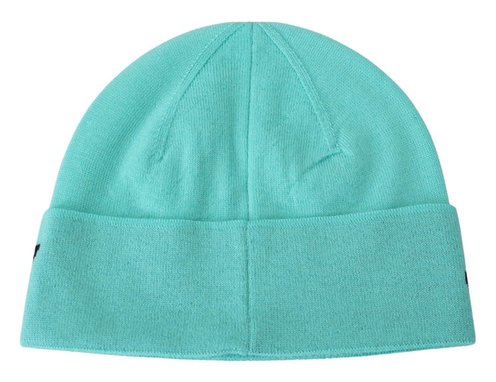 Givenchy Green Wool Beanie Unisex Logo Hat