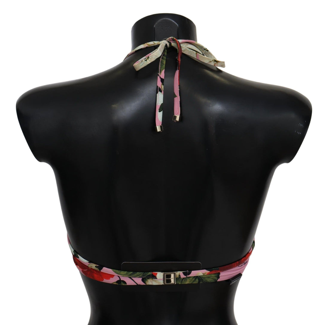 Dolce & Gabbana Multicolor Floral Swimsuit Beachwear Bikini Tops
