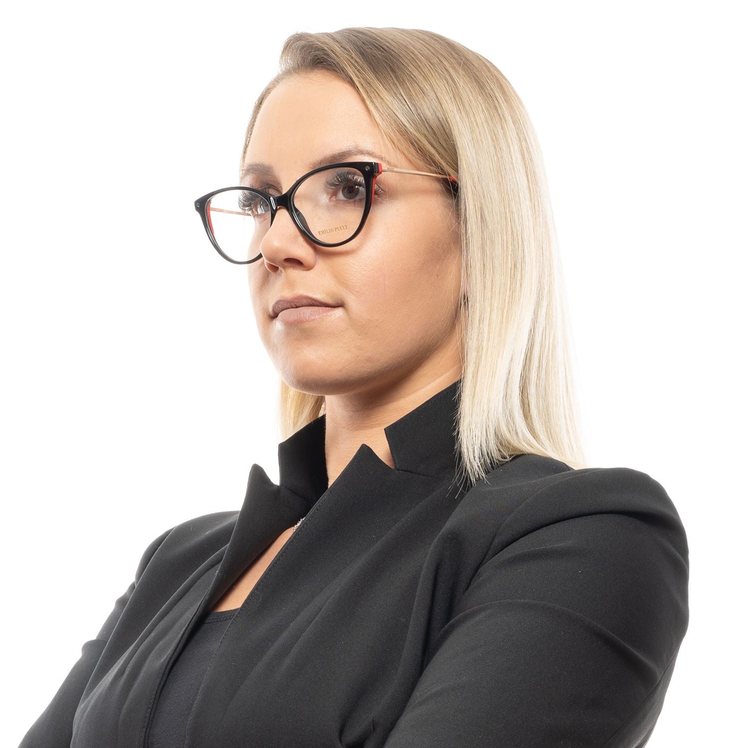 Emilio Pucci Black Plastic Glasses (Frames)