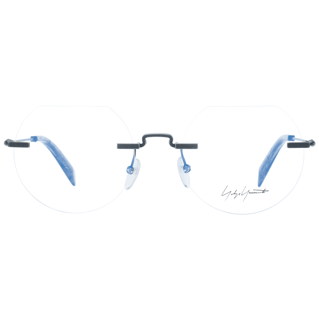 Yohji Yamamoto Gray Metal Glasses (Frames)