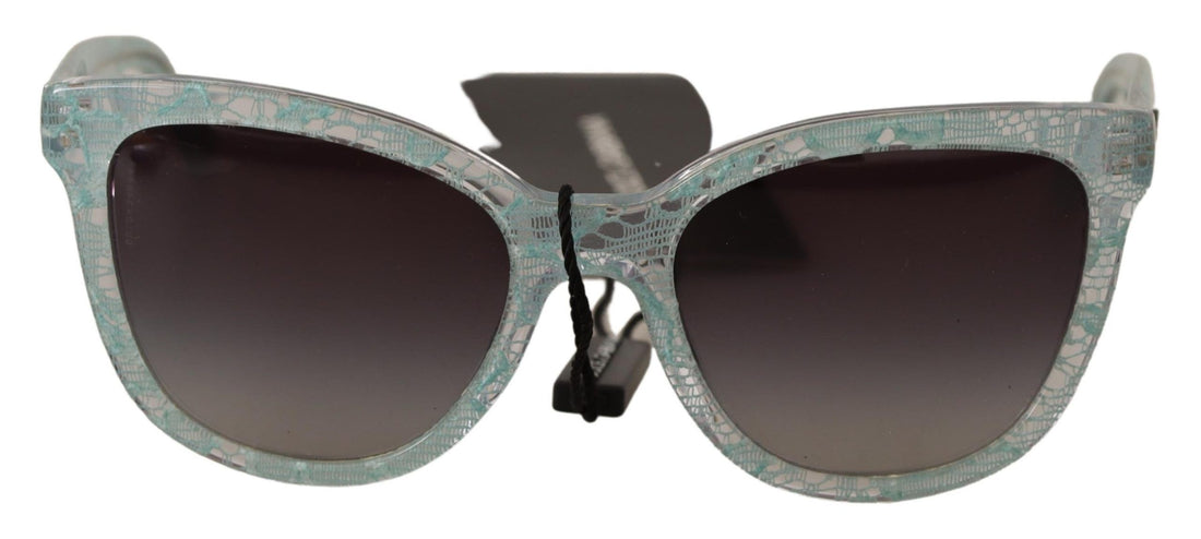 Dolce & Gabbana Blue Lace Crystal Acetate Butterfly DG4190 Sunglasses