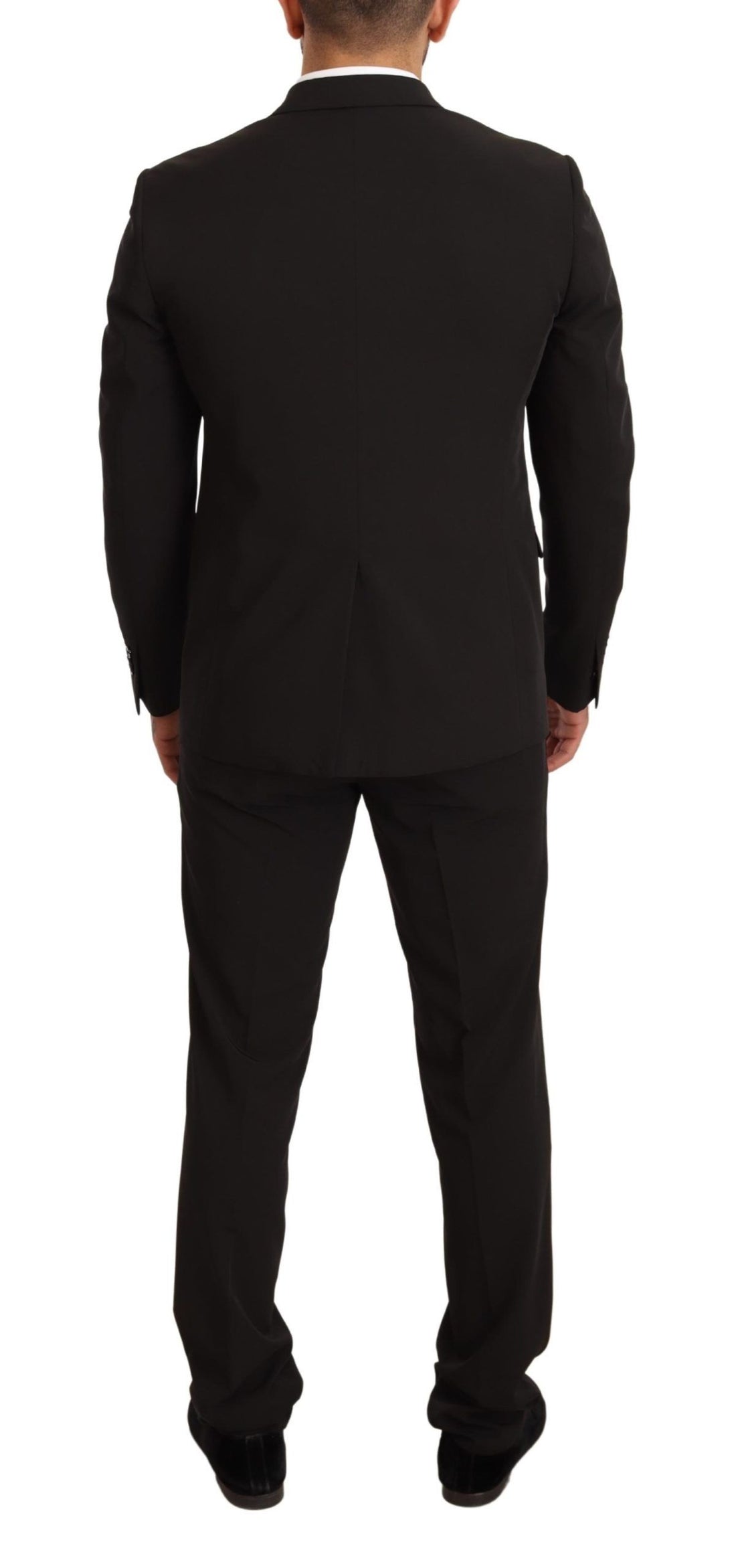 Domenico Tagliente Black Polyester Slim 2 Piece Set TAGLIENTE Suit