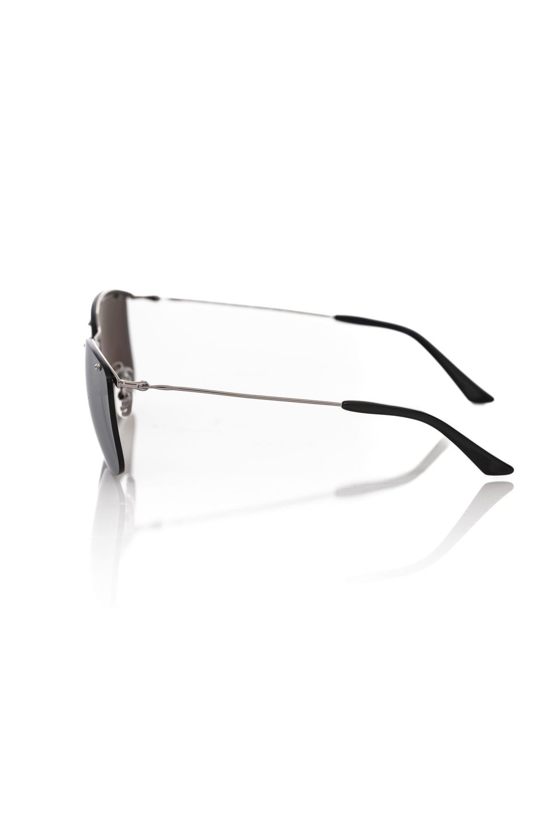 Frankie Morello Silver Metallic Fiber Men's Sunglass