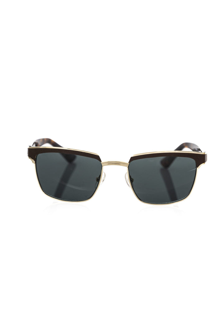 Frankie Morello Brown Metallic Sunglass for Men