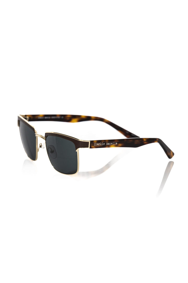 Frankie Morello Brown Metallic Sunglass for Men