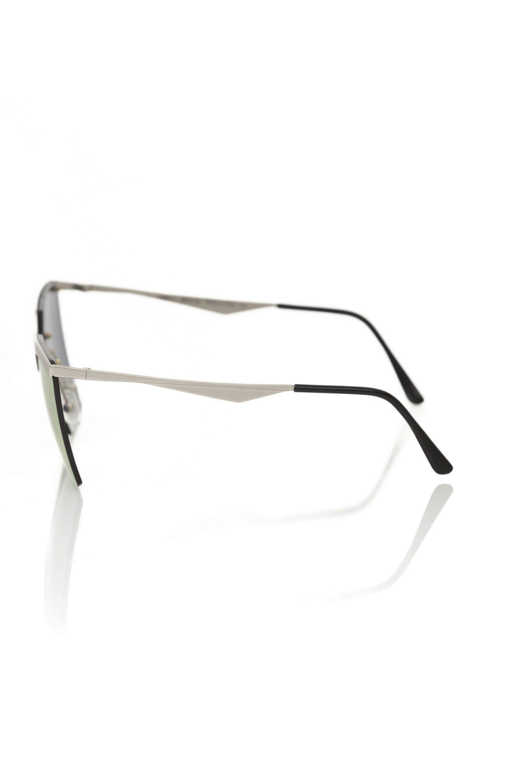 Frankie Morello Silver Metallic Women Sunglasses
