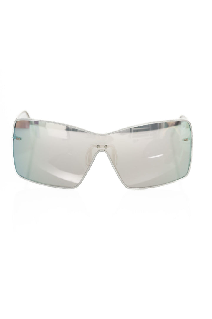 Frankie Morello Silver Metallic Fibre Women Sunglasses