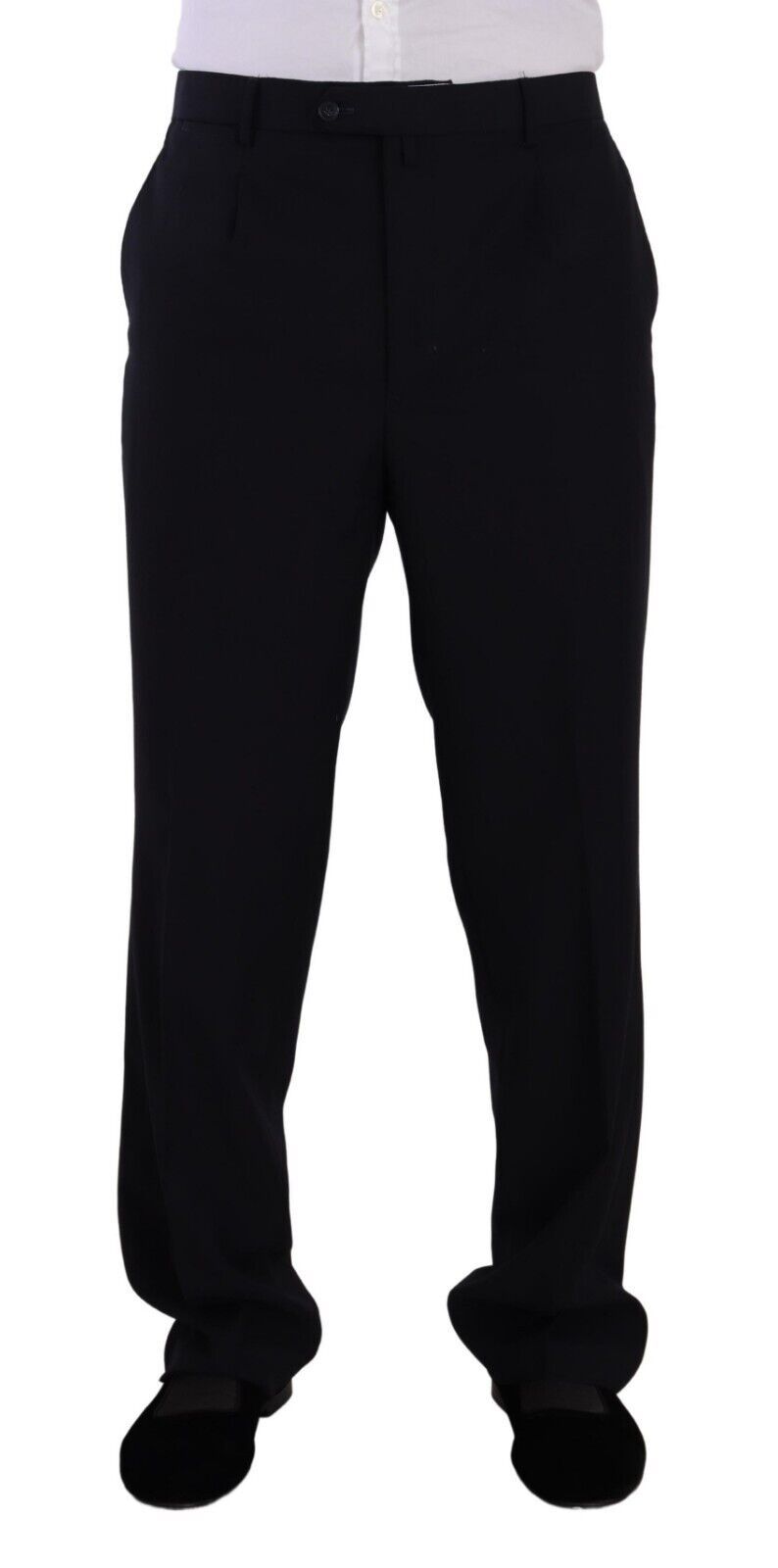 Domenico Tagliente Blue Polyester Single Breasted Formal Suit