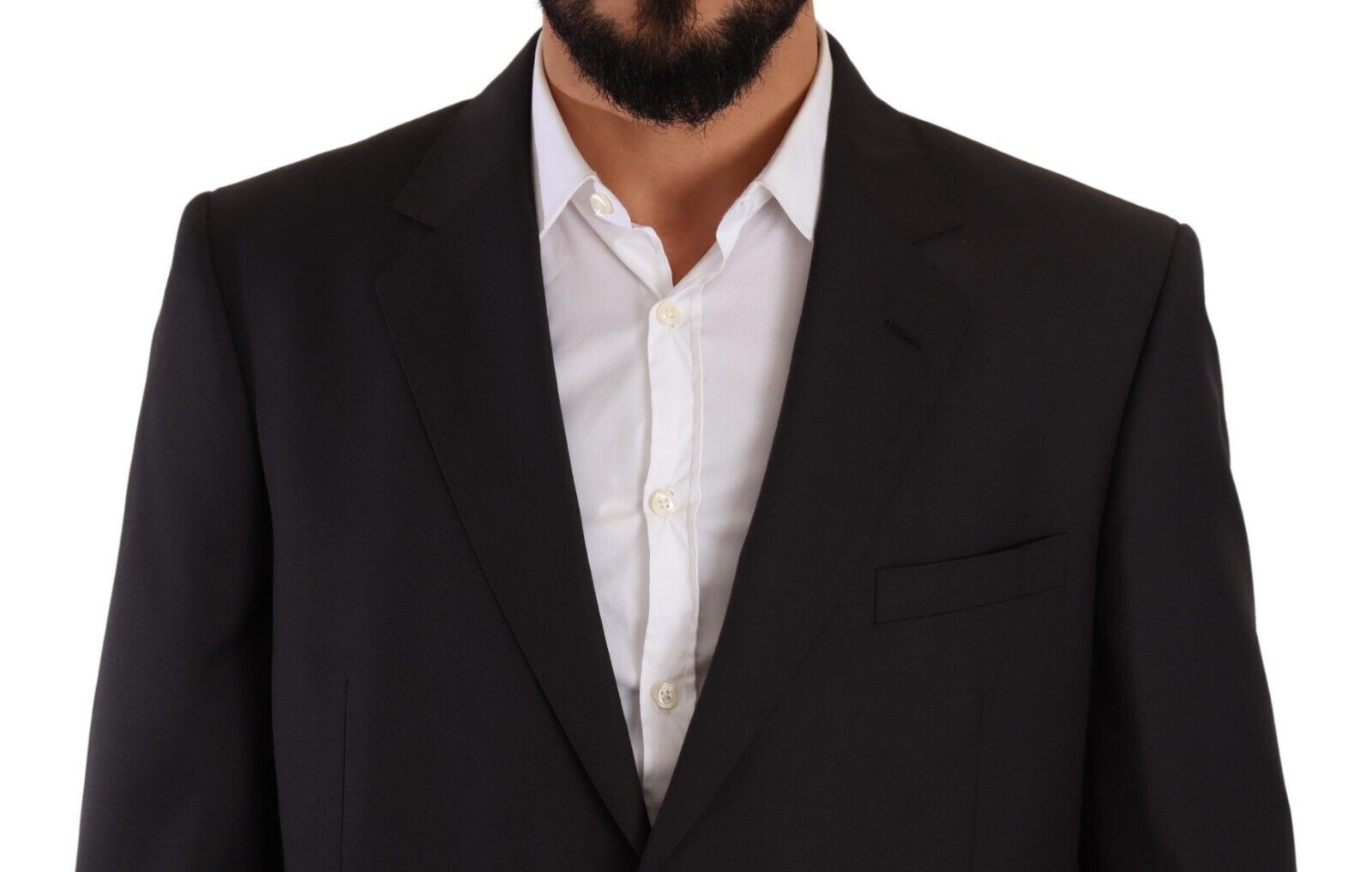 Domenico Tagliente Gray Polyester Single Breasted Formal Suit