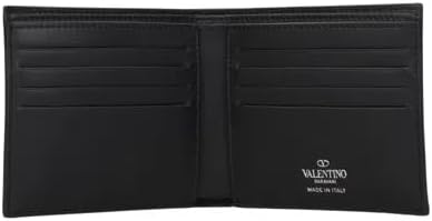 Valentino Garavani Men's VLTN Black Leather Wallet