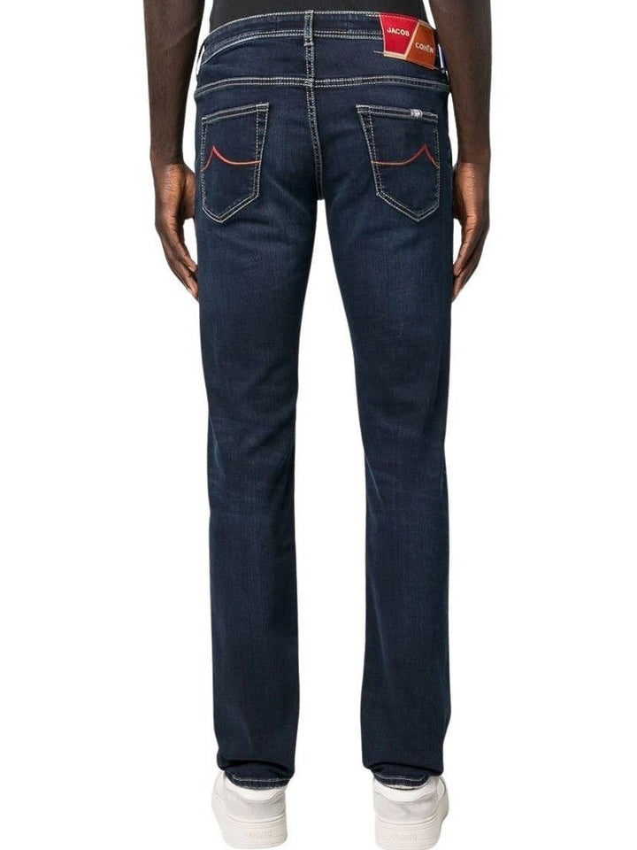 Jacob Cohen Blue Cotton Men Jeans