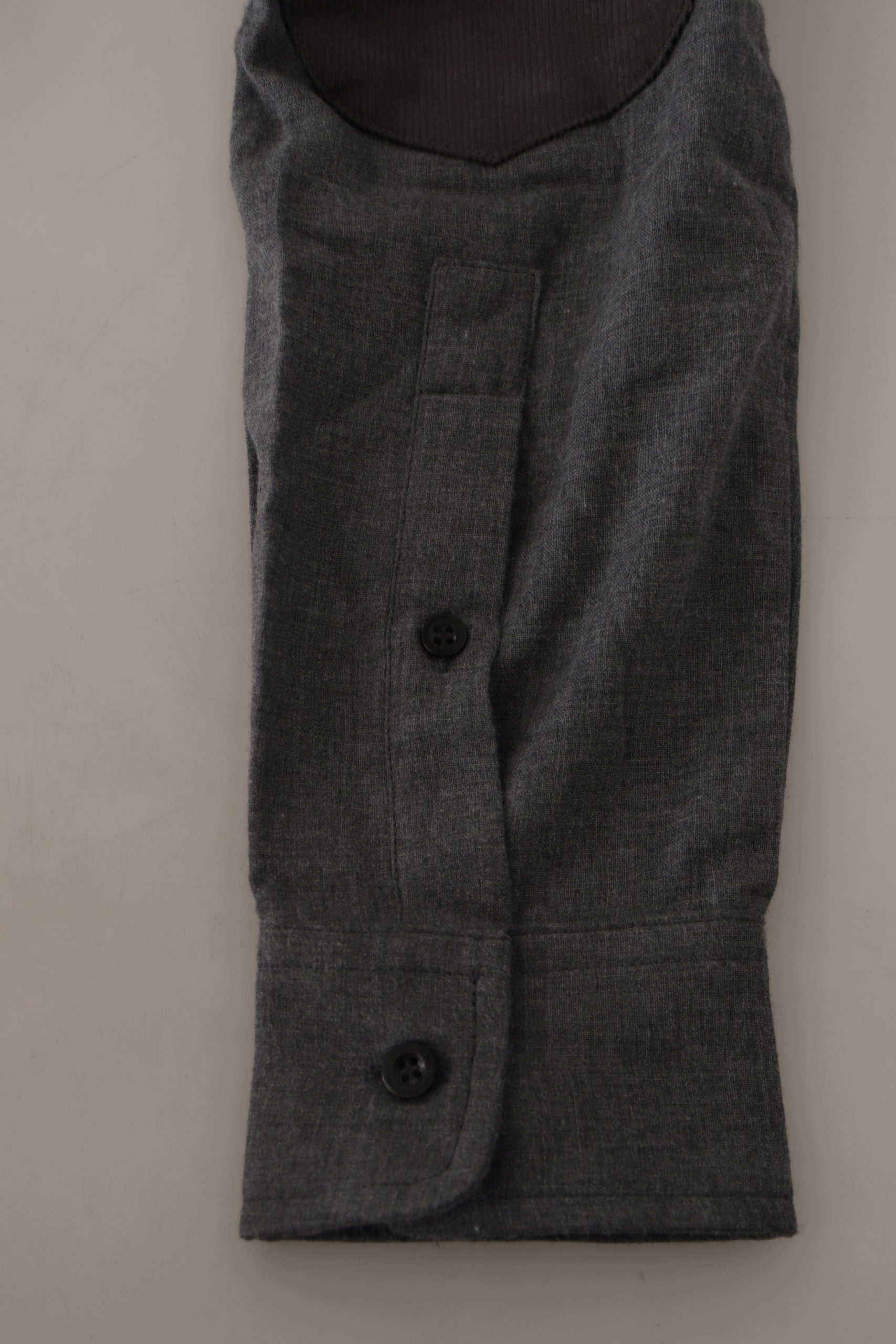 Costume National Dark Gray Cotton Casual Mens Shirt