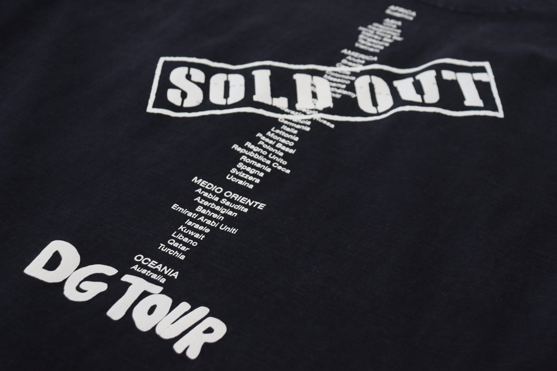 Dolce & Gabbana Black D&G Fashion Round Neck Cotton T-shirt