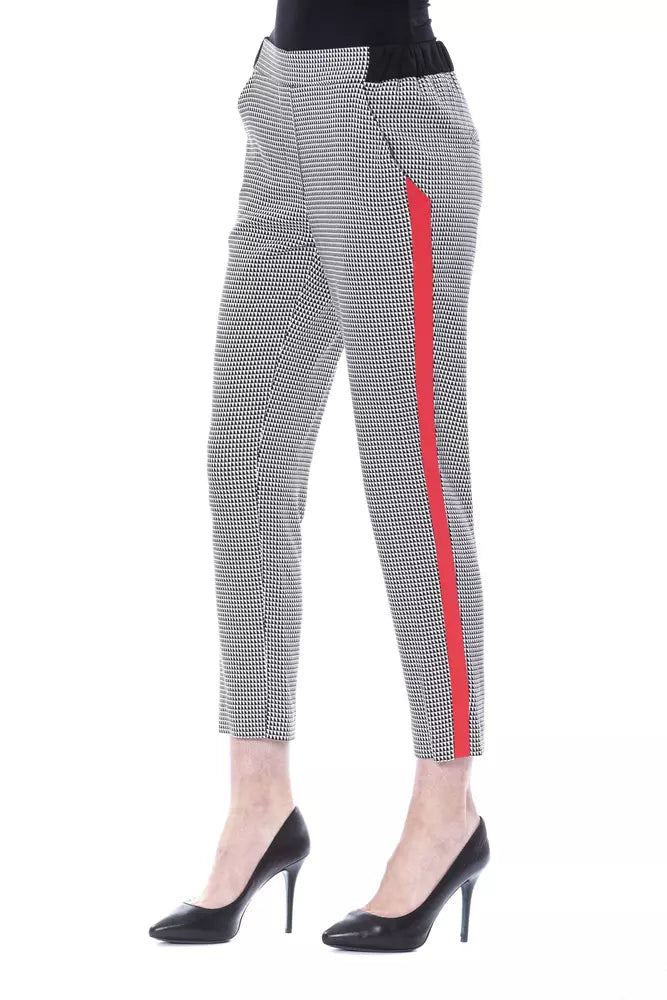 BYBLOS Black Viscose Women Pant