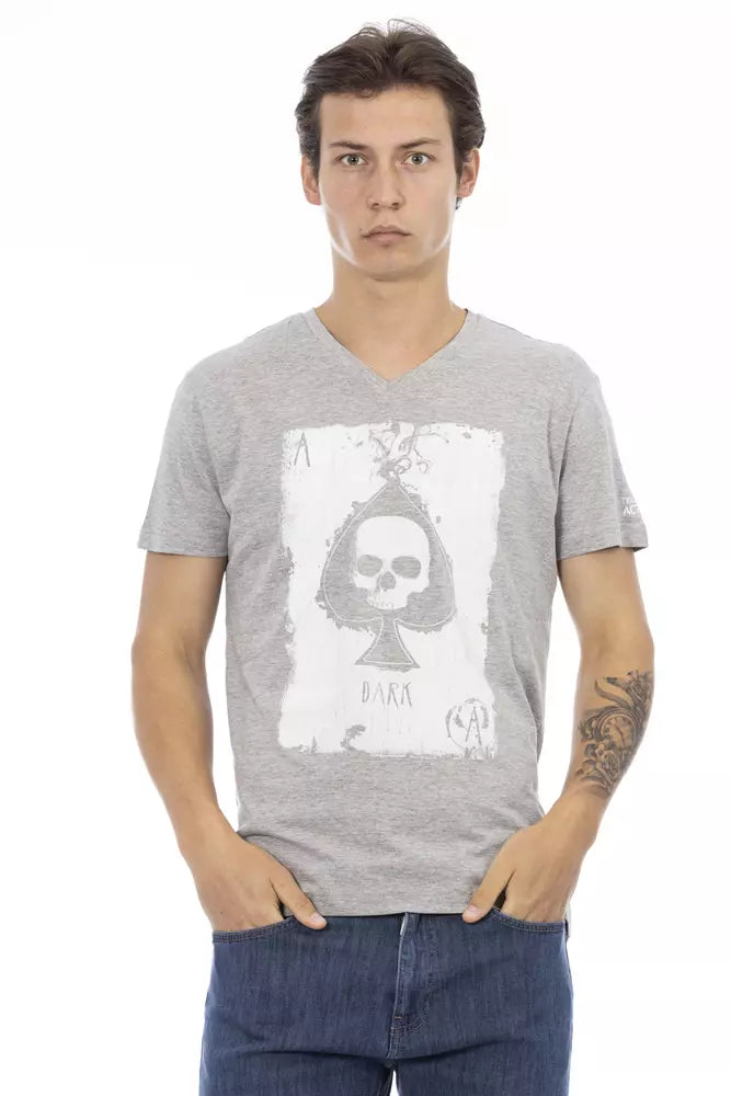 Trussardi Action Gray Cotton Men's T-Shirt