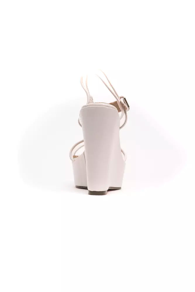 Péché Originel White Polyethylene Women's Wedge Sandal