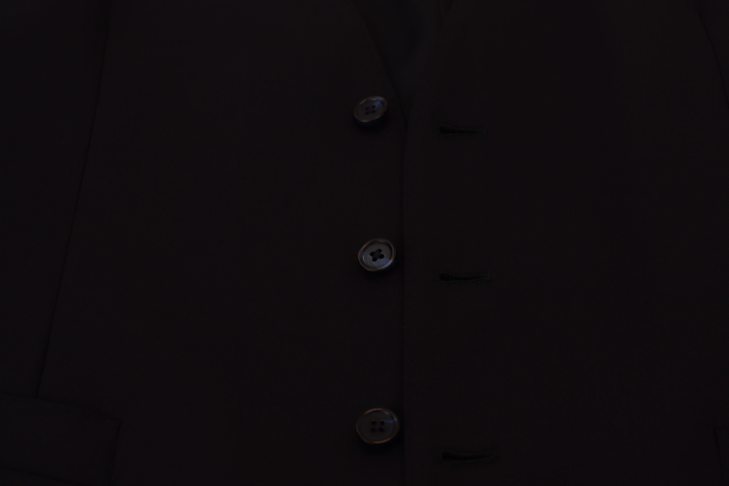 Dolce & Gabbana Dark Blue Wool Stretch Waistcoat Formal Vest