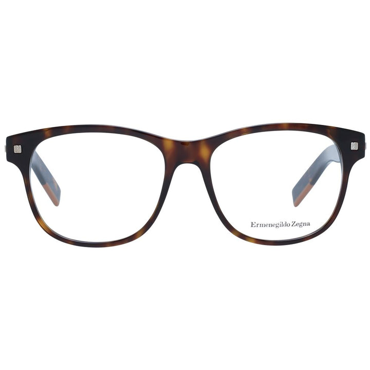 Ermenegildo Zegna Brown Plastic Glasses (Frames)