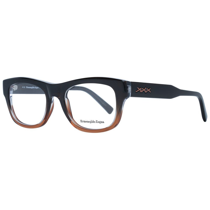 Ermenegildo Zegna Brown Plastic Glasses (Frames)