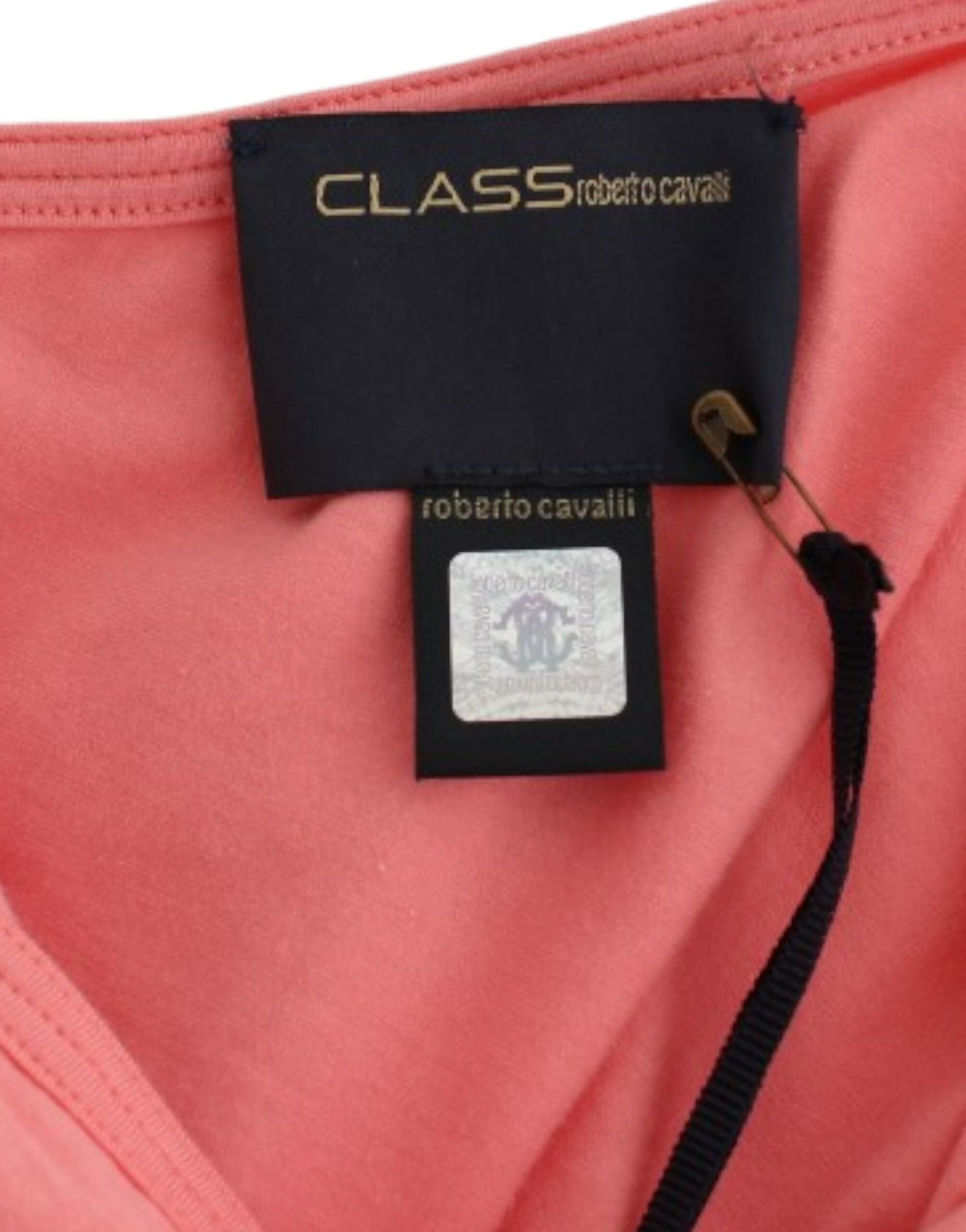 Cavalli Pink cotton tank top