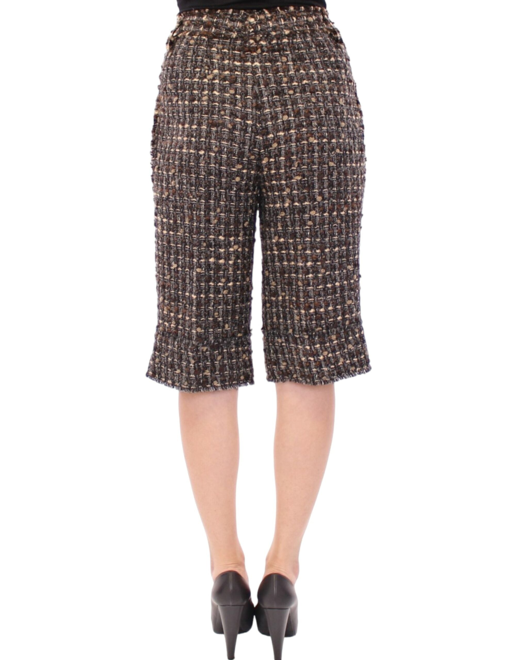 Dolce & Gabbana Multicolor wool shorts pants