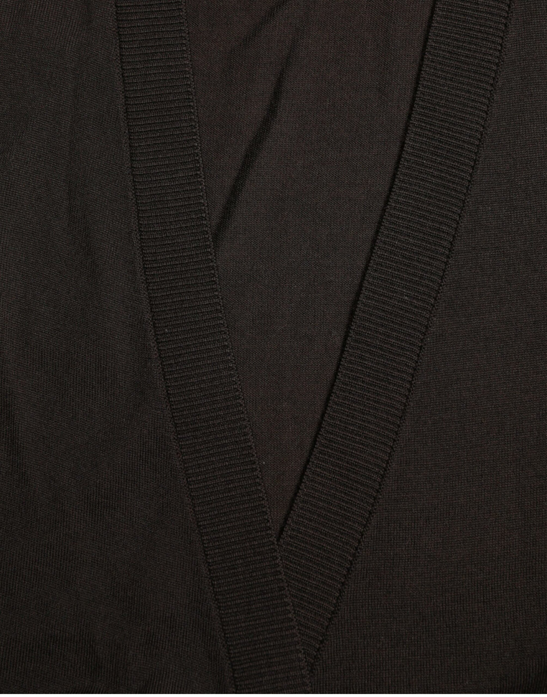 Dolce & Gabbana Black Wool V-neck Crossed Cardigan Sweater