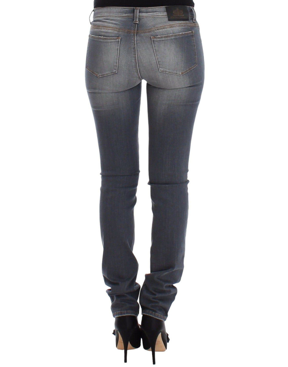 Ermanno Scervino Gray Slim Jeans Denim Pants Skinny Leg Stretch