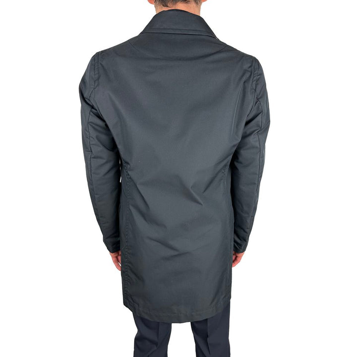 Aquascutum Blue Cotton Men Jacket