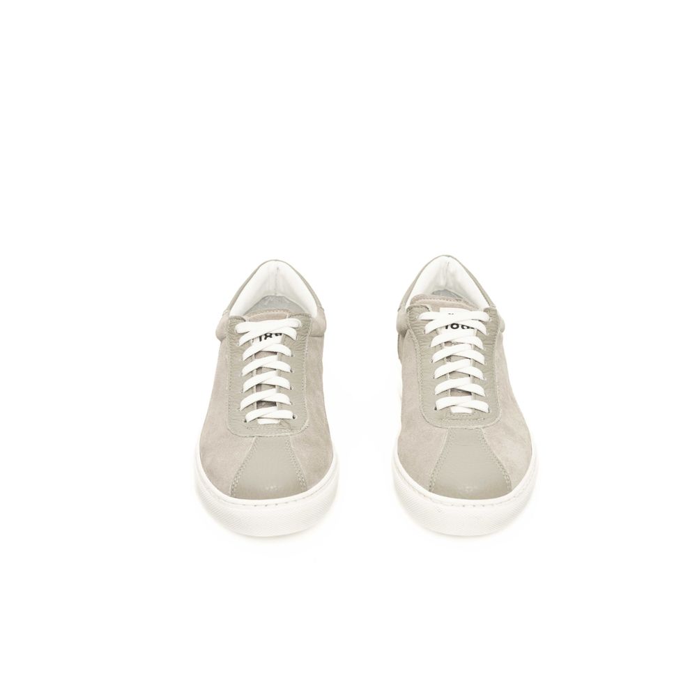 Cerruti 1881 Gray Cowhide Men Sneaker