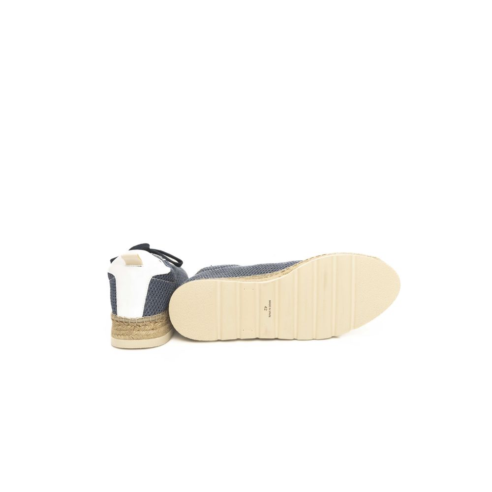 Cerruti 1881 Blue Calfskin Men Sneaker