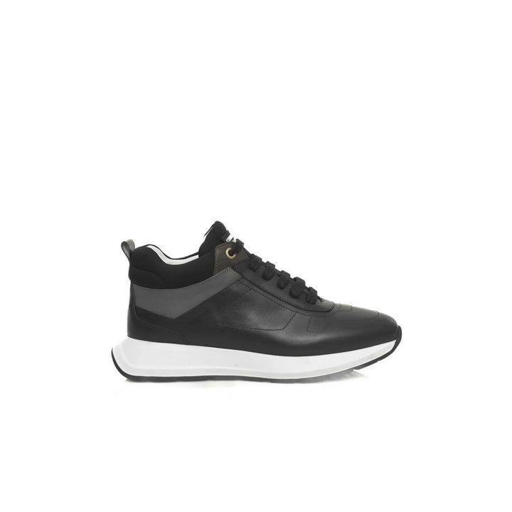Cerruti 1881 Black Cowhide Women Sneaker