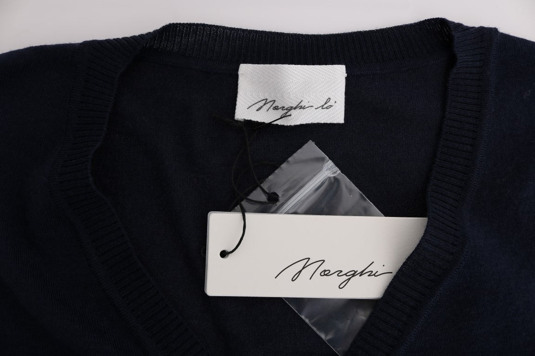 MARGHI LO' Blue Wool Blouse Sweater