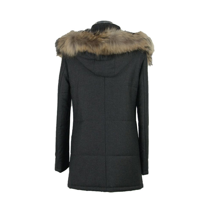 Made in Italy Gray Wool Men Jacket