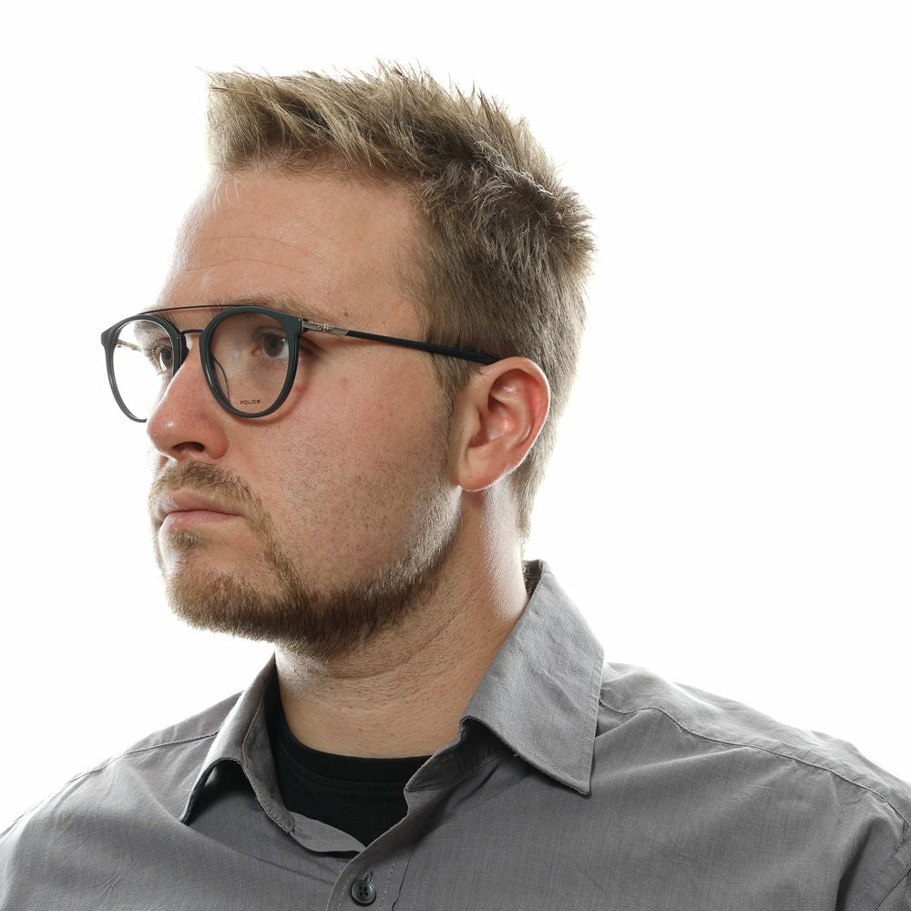 Police Gray Metal & Plastic Glasses (Frames)