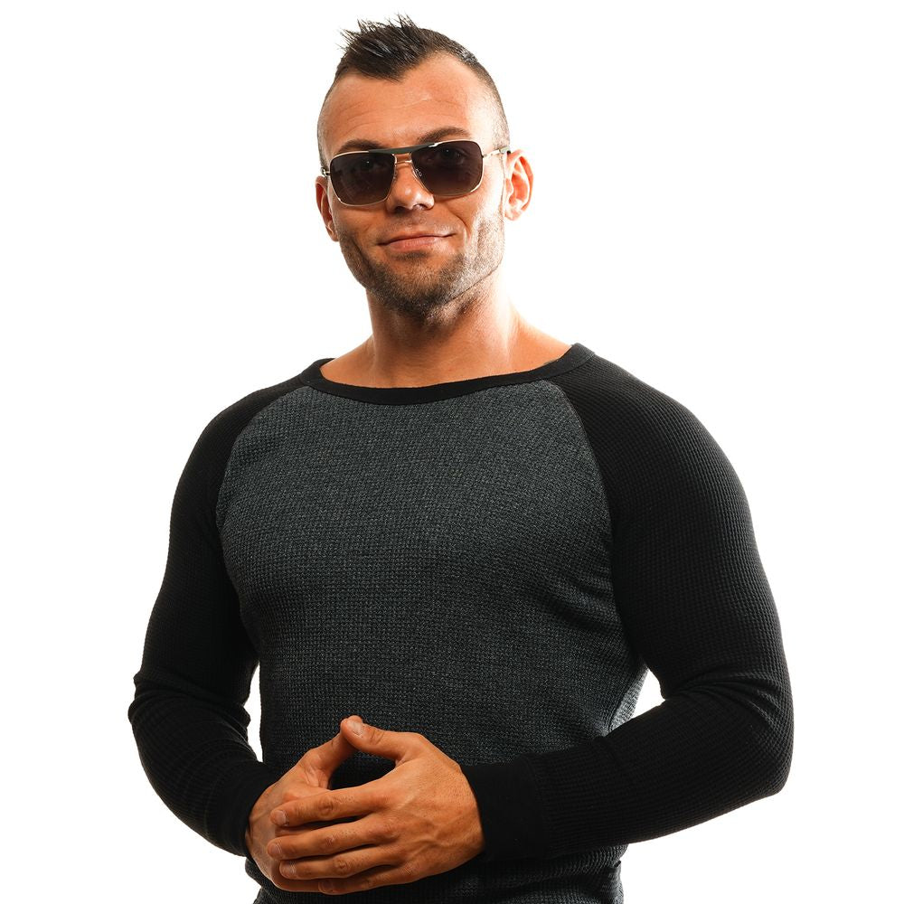 Web Gold Metal Sunglasses
