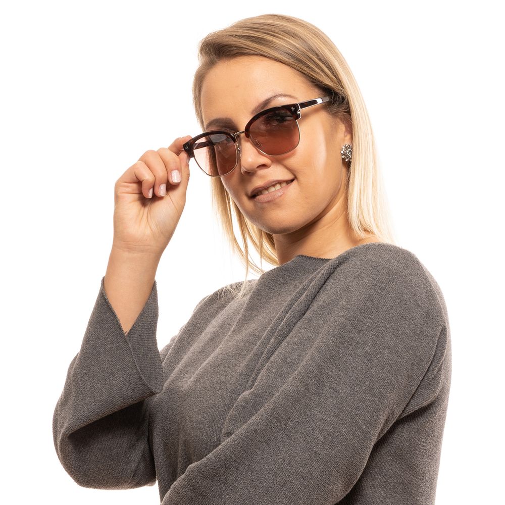 Bally Brown Metal & Plastic Sunglasses