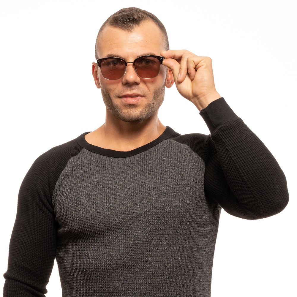 Bally Brown Metal & Plastic Sunglasses