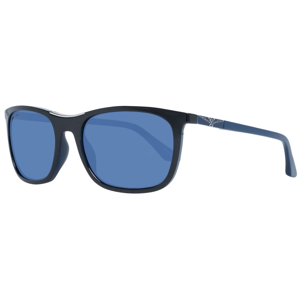 Longines Black Plastic Sunglasses