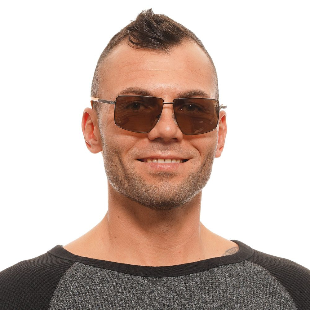Timberland Brown Metal Sunglasses