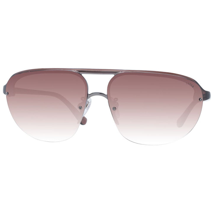 Lozza Brown Acetate & Plastic Sunglasses
