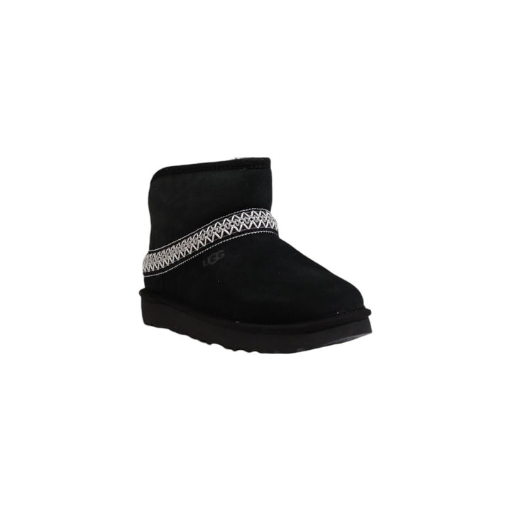 UGG Black Suede Leather Ankle