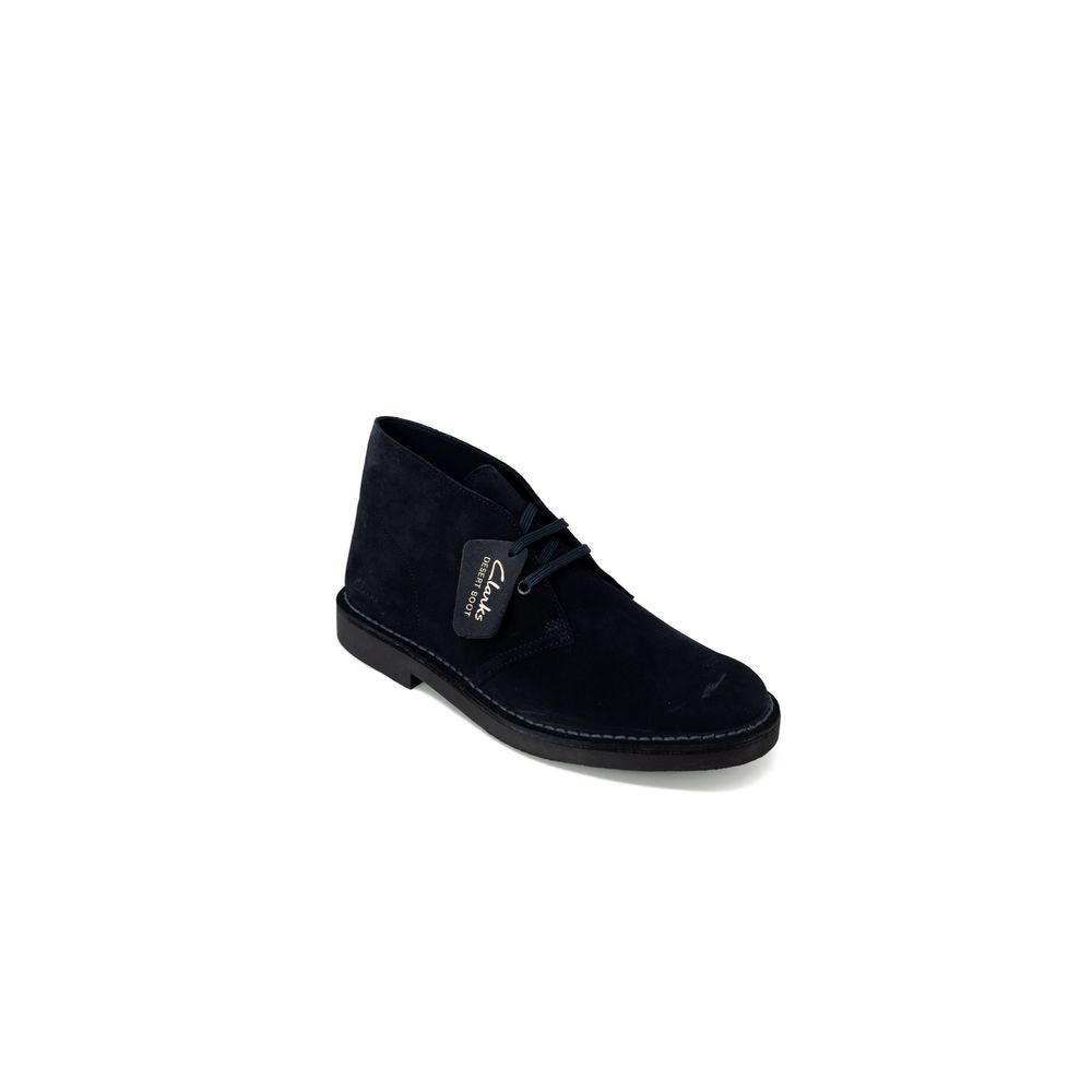 Clarks Blue Leather Ankle Boots