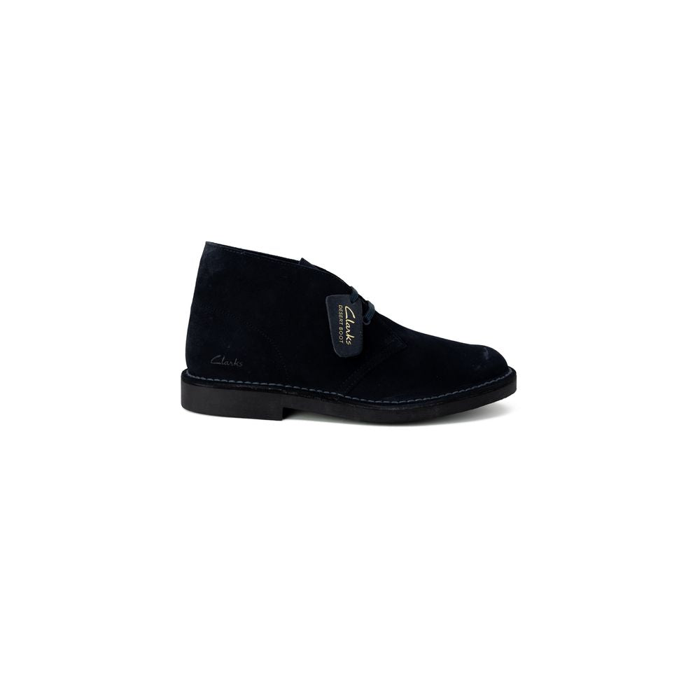 Clarks Blue Leather Ankle Boots