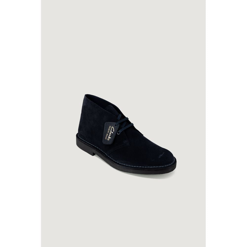 Clarks Blue Leather Ankle Boots