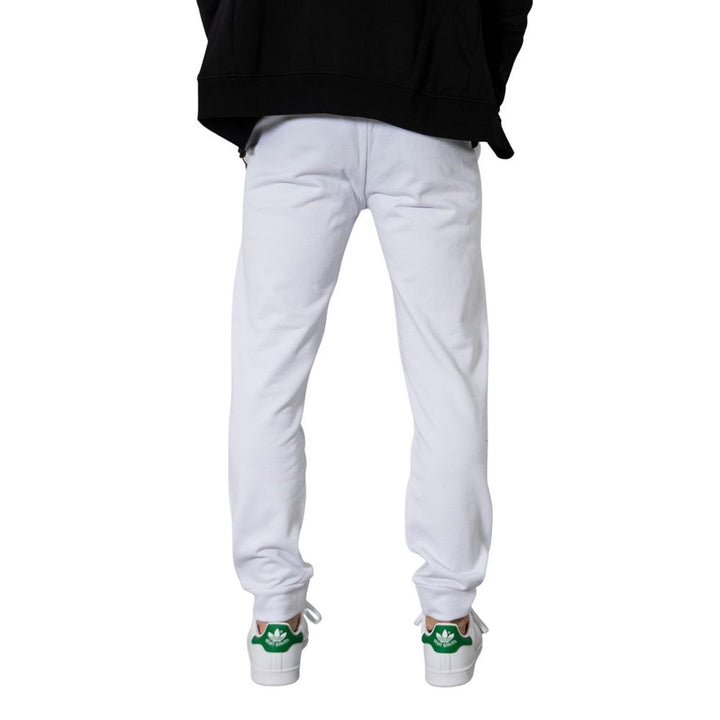 Armani Exchange White Cotton Joggers Workout Pant