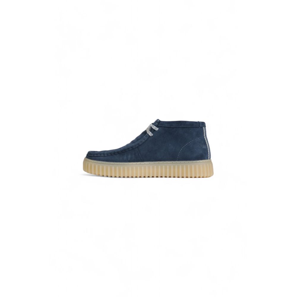 Clarks Blue Suede Leather Oxfords And Derby