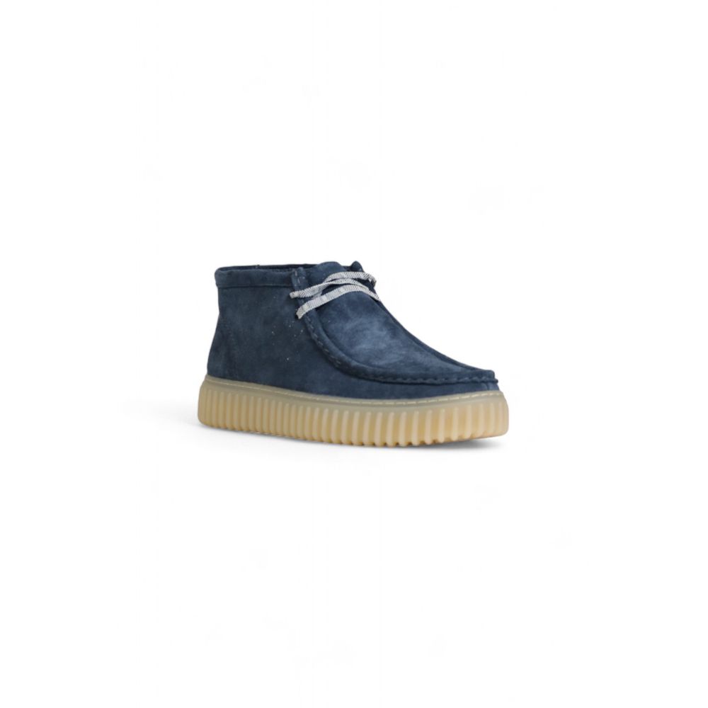 Clarks Blue Suede Leather Oxfords And Derby