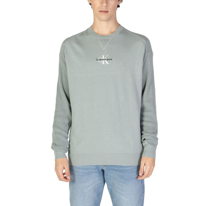 Calvin Klein Jeans Green Cotton Sweatshirt